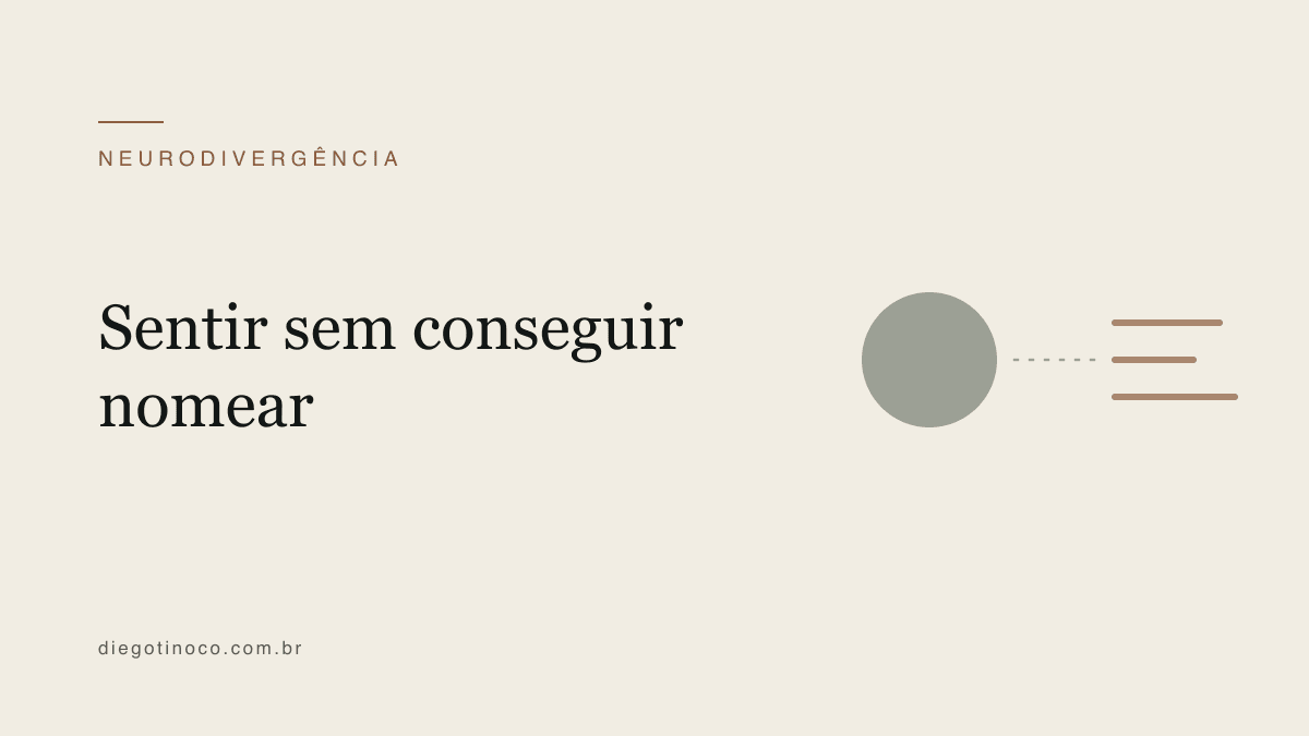 Alexitimia: quando é difícil nomear o que se sente