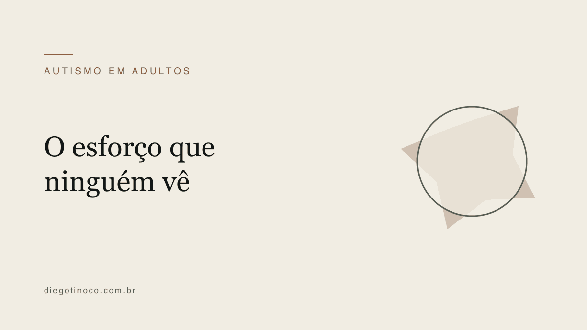 Masking no autismo: o esforço invisível de corresponder ao esperado