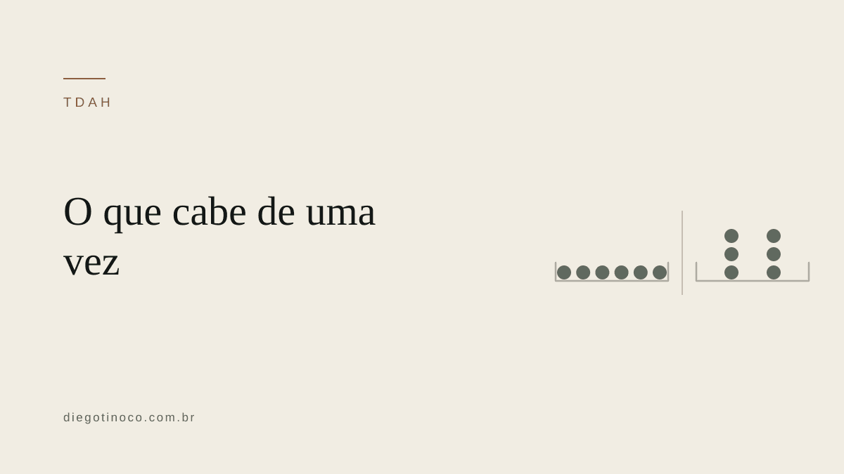 Memória de trabalho no TDAH adulto: por que "esqueço no meio"