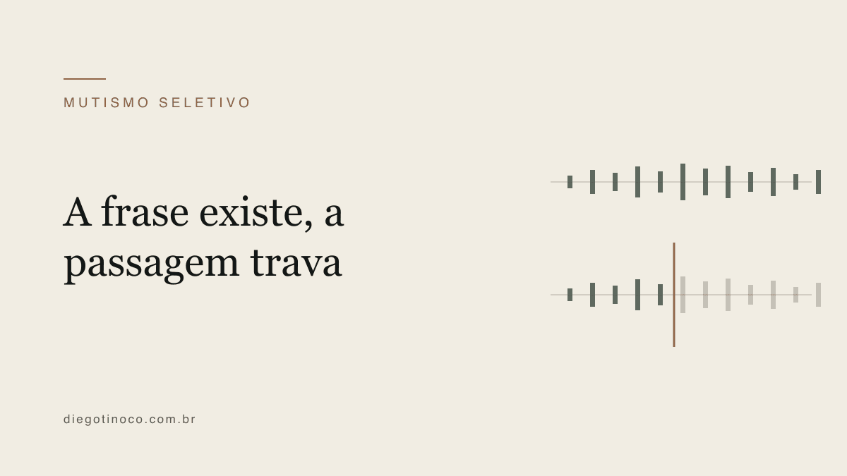 Mutismo seletivo no adulto: quando a palavra existe mas não sai