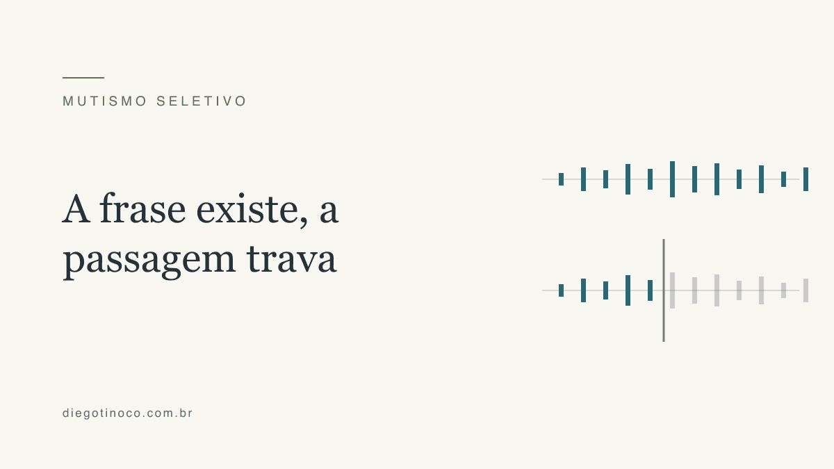 Mutismo seletivo no adulto: quando a palavra existe mas não sai