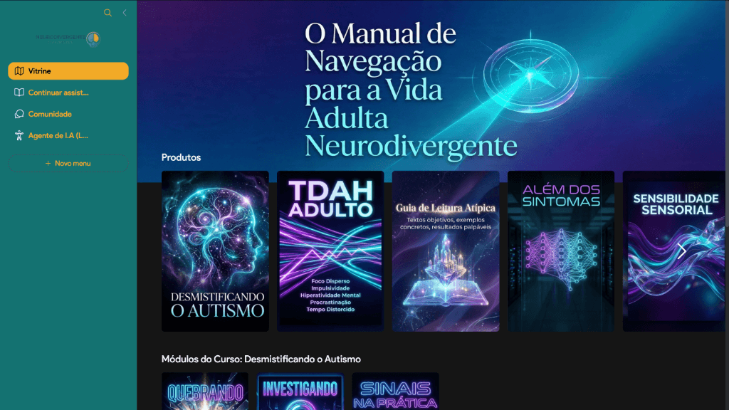 Portal Neurodivergente - Comunidade para adultos com TDAH e Autismo